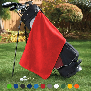 Platinum Velour Golf Towel Corner Grommet & Hook Pack of 3.