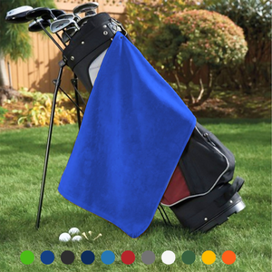 Platinum Velour Golf Towel Corner Grommet & Hook Pack of 3.