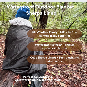 Waterproof Sherpa Blanket – Winter-Proof & Christmas-Ready.